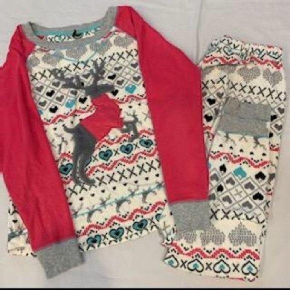 Kensie Brand‎ fleece winter print pajamas, EUC, XS